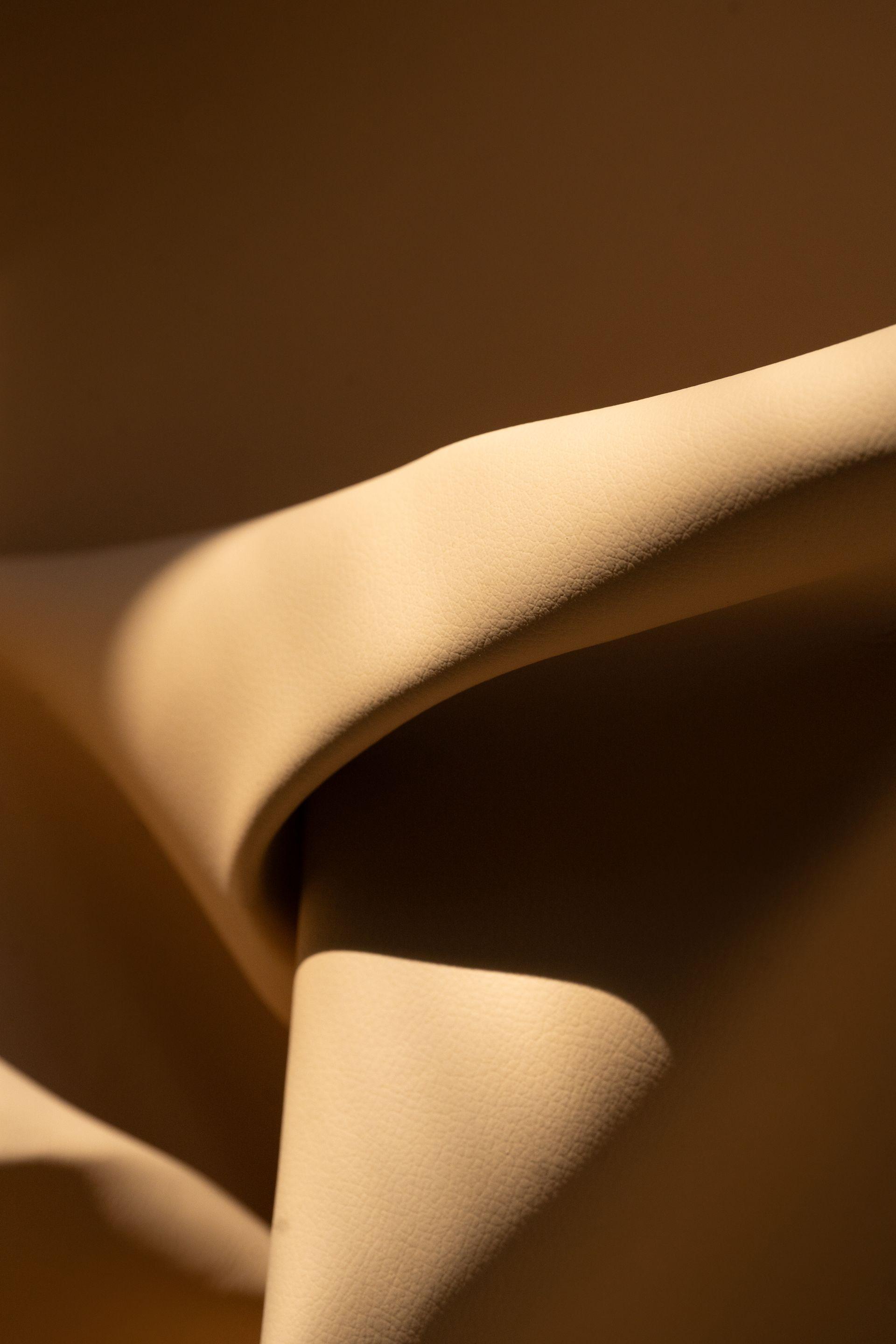 tan artificial leather closeup