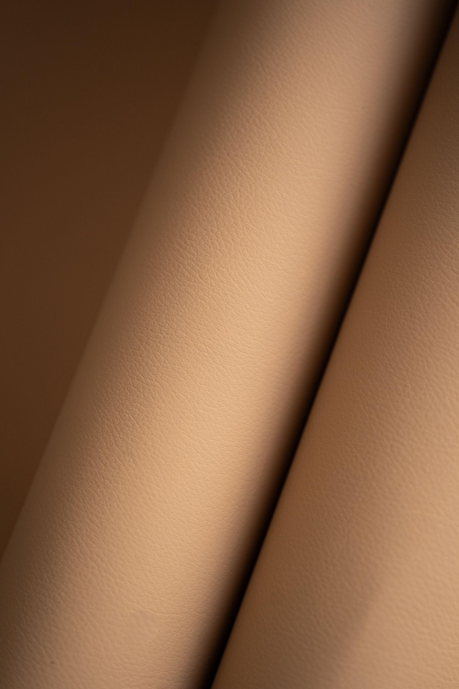 tan plant based leather texture