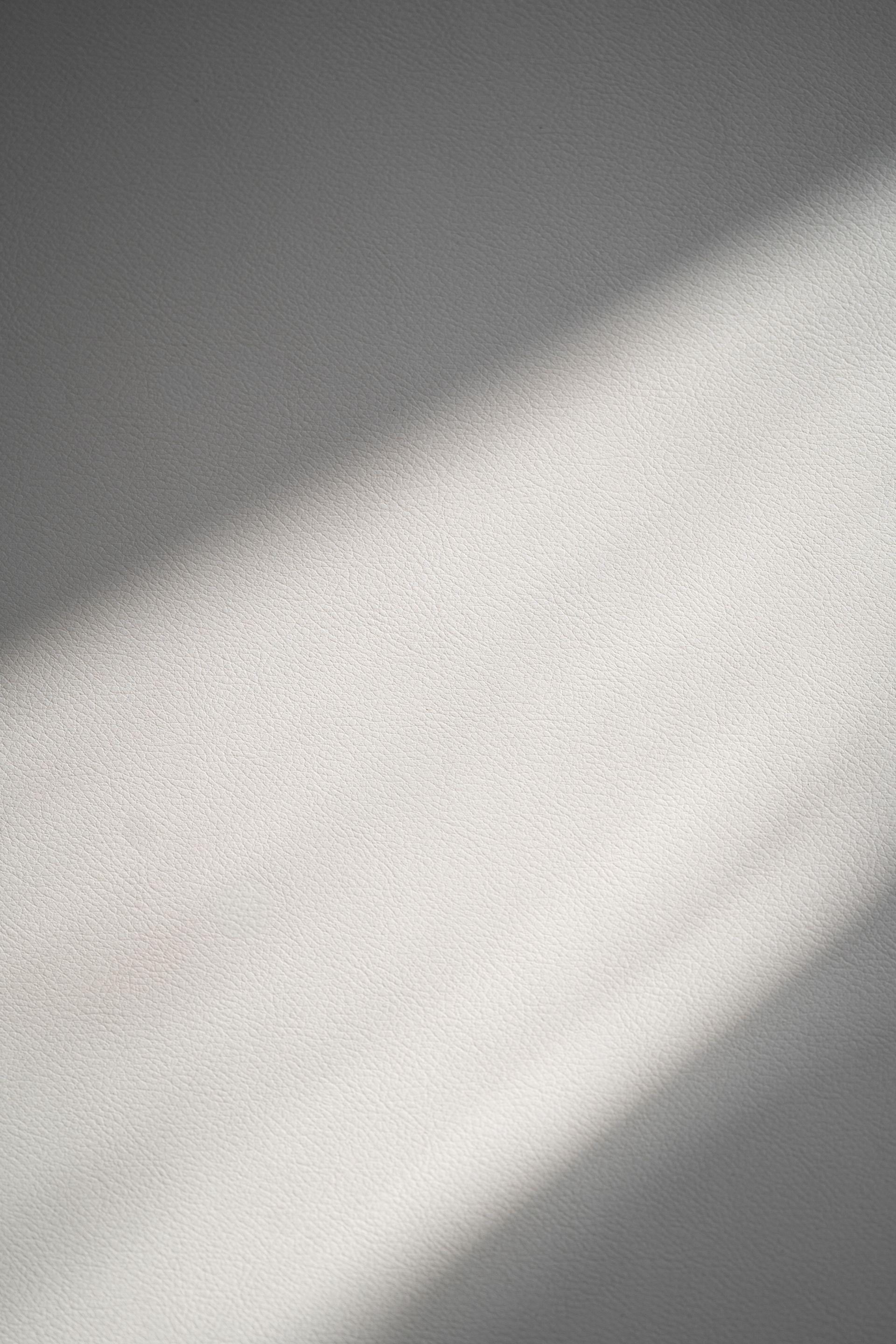 White plant based leather closeup with texture
