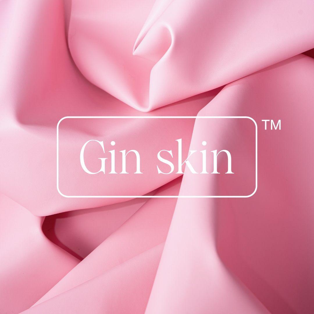 Gin skin artifical pink leather closeup texture